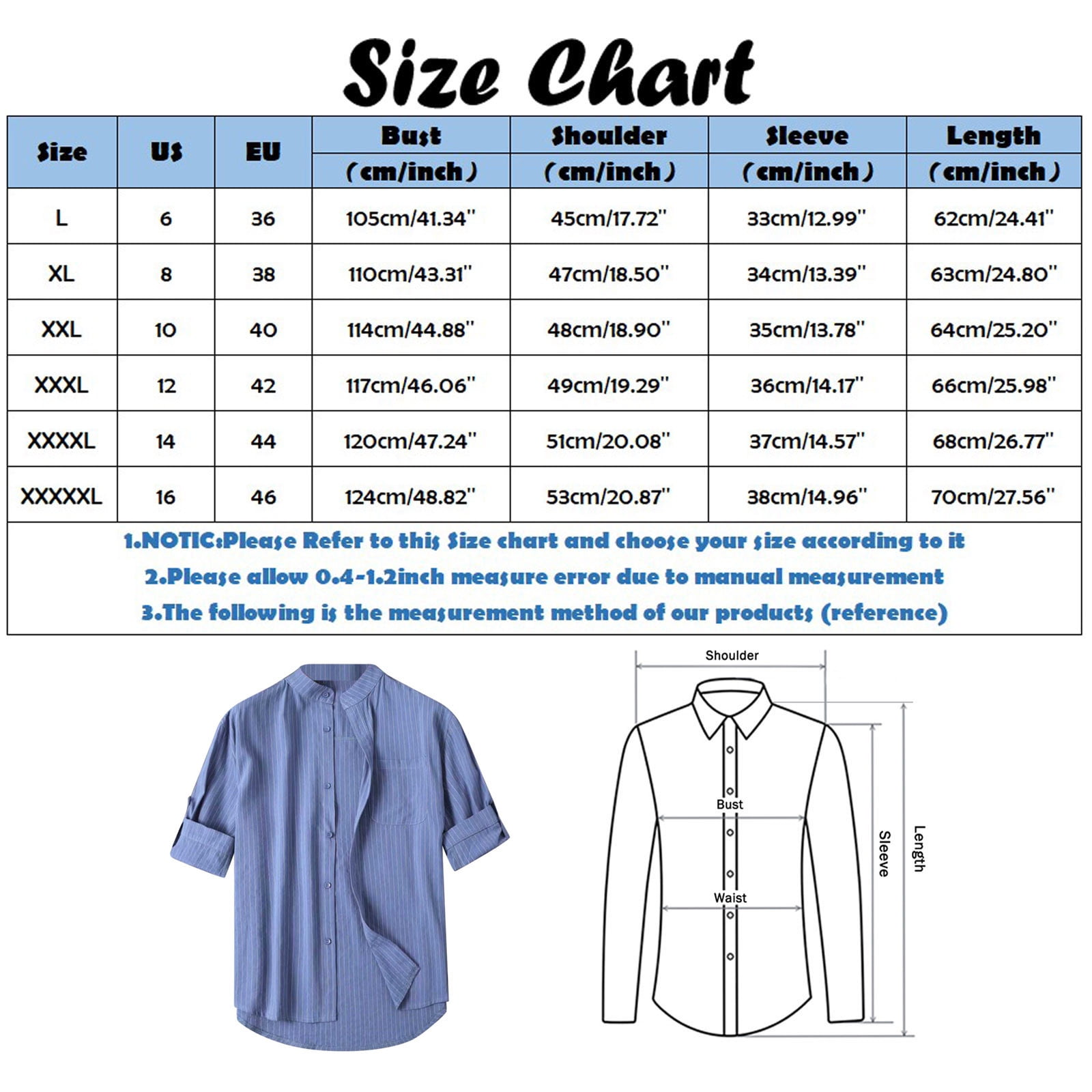 how to measure for a mens dress shirt
